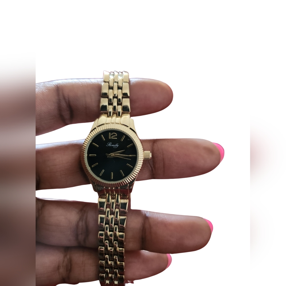 Romilly Brancroft Ladies Watch, Fluted Bezel, Milti-link Bracelet